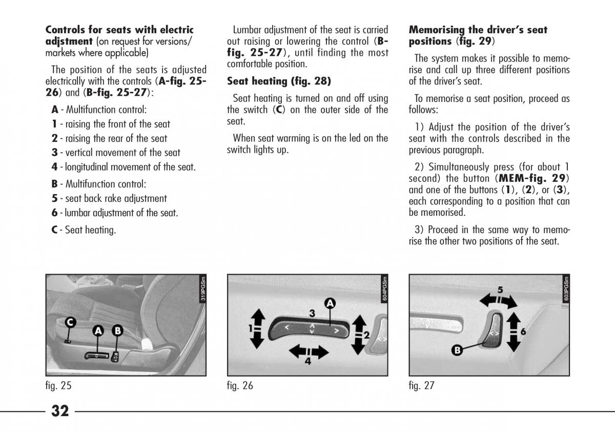 Alfa Romeo 166 owners manual / page 33