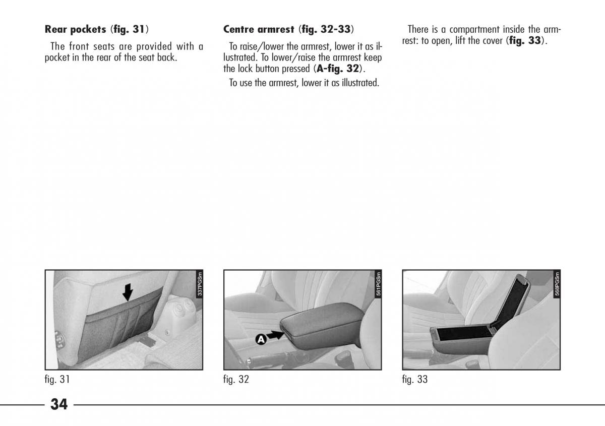 Alfa Romeo 166 owners manual / page 35