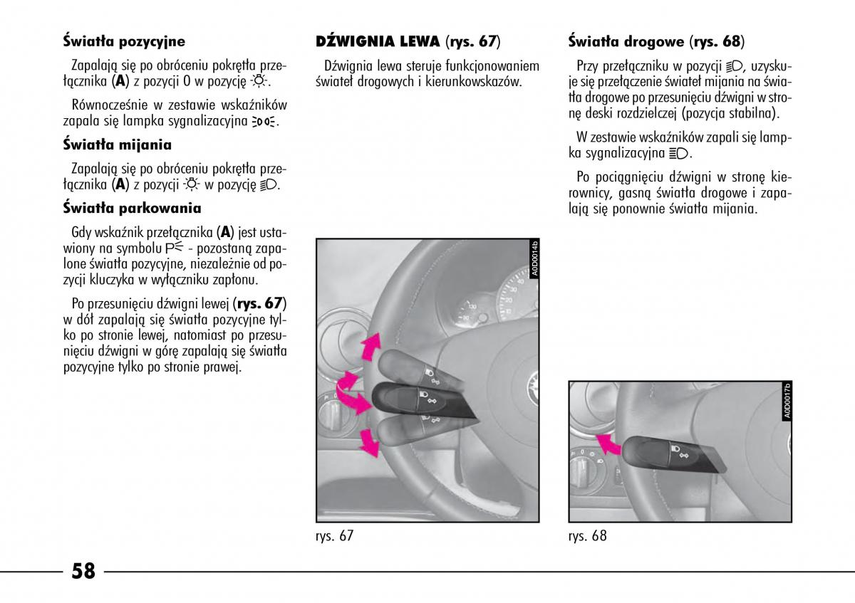 Alfa Romeo 166 instrukcja obslugi / page 59