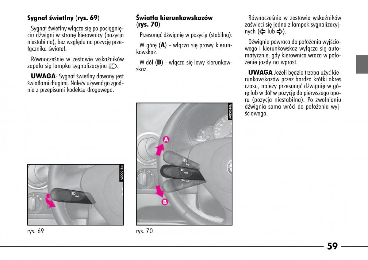 Alfa Romeo 166 instrukcja obslugi / page 60