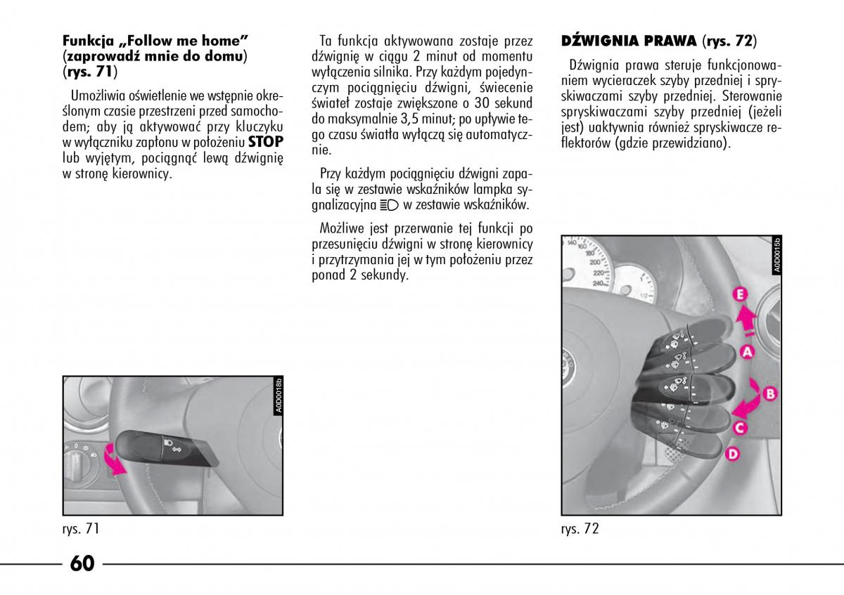 Alfa Romeo 166 instrukcja obslugi / page 61