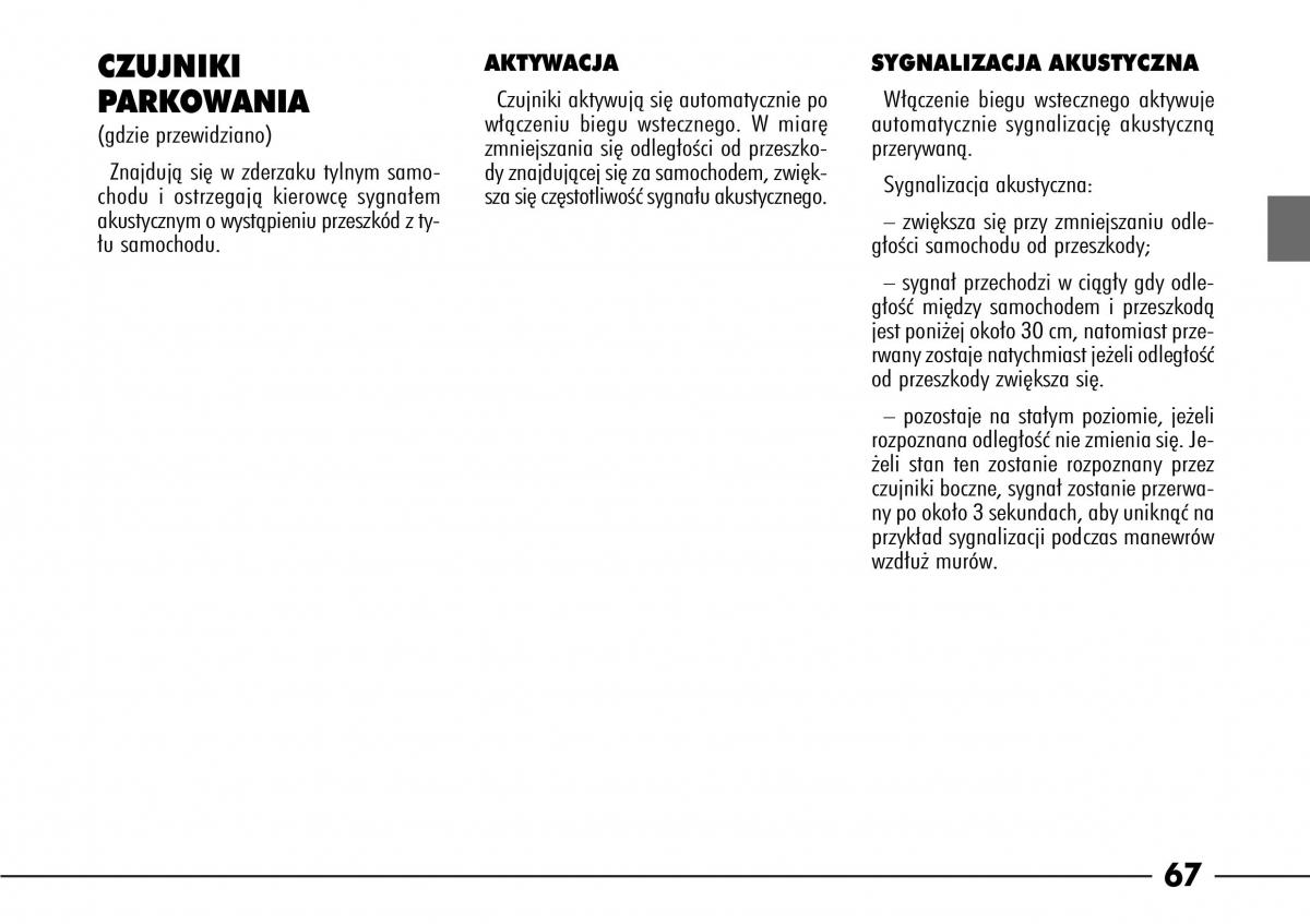 Alfa Romeo 166 instrukcja obslugi / page 68