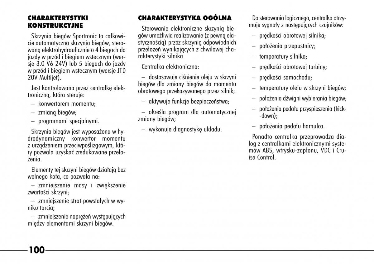 Alfa Romeo 166 instrukcja obslugi / page 101