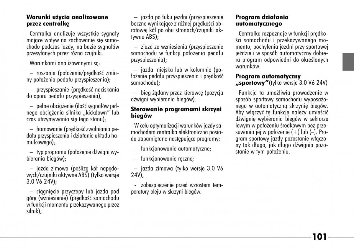 Alfa Romeo 166 instrukcja obslugi / page 102