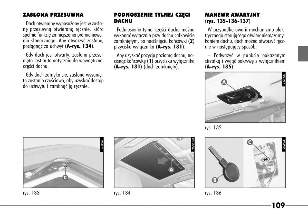 Alfa Romeo 166 instrukcja obslugi / page 110