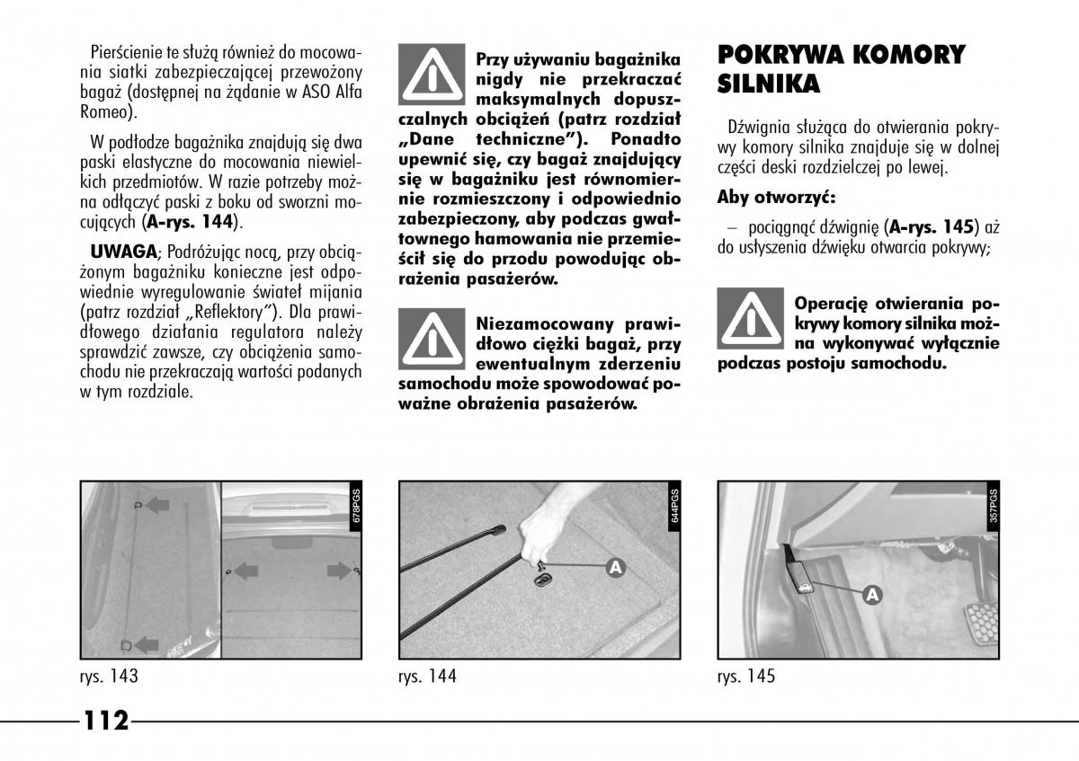 Alfa Romeo 166 instrukcja obslugi / page 113