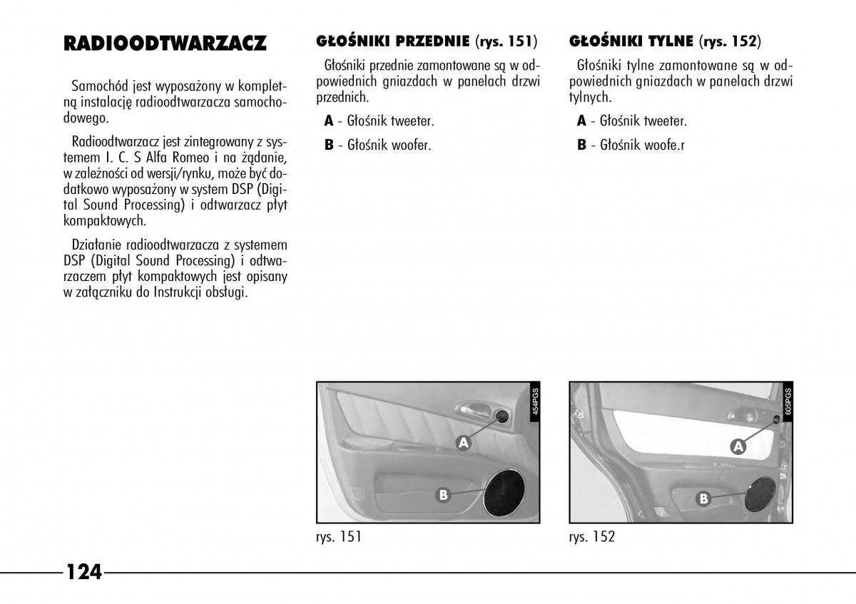 Alfa Romeo 166 instrukcja obslugi / page 125