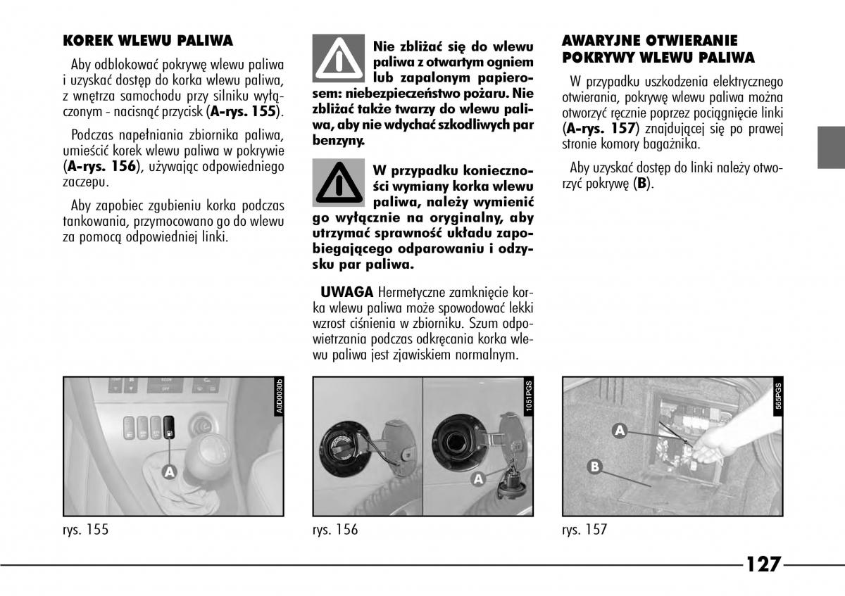 Alfa Romeo 166 instrukcja obslugi / page 128