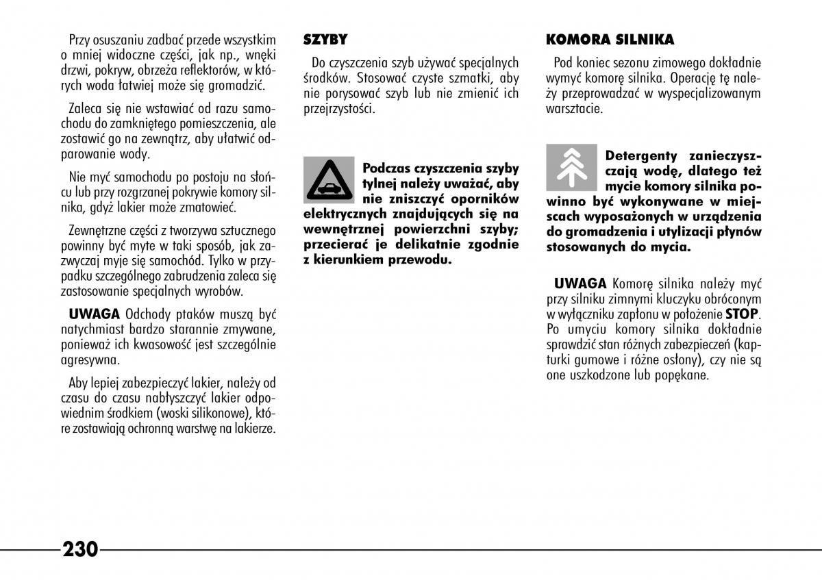 Alfa Romeo 166 instrukcja obslugi / page 231