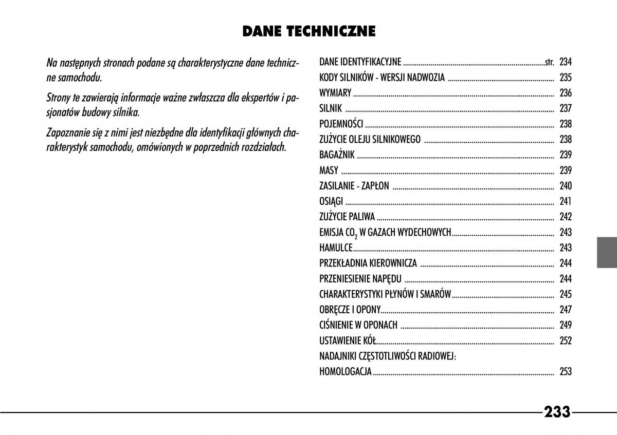 Alfa Romeo 166 instrukcja obslugi / page 234