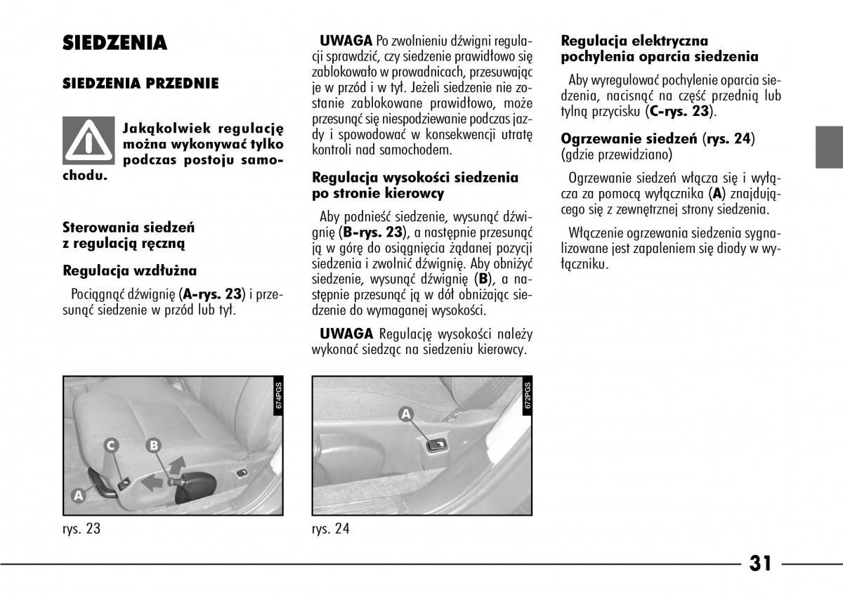 Alfa Romeo 166 instrukcja obslugi / page 32