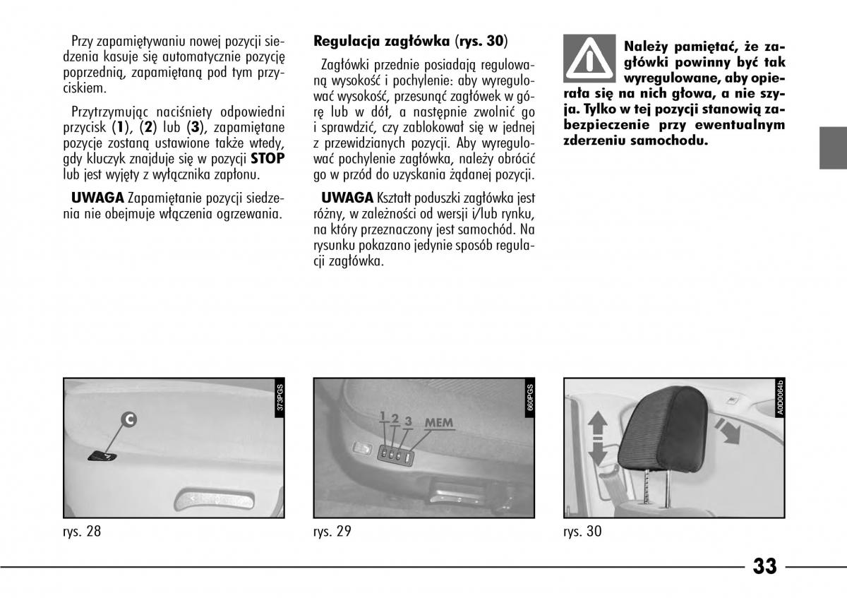 Alfa Romeo 166 instrukcja obslugi / page 34