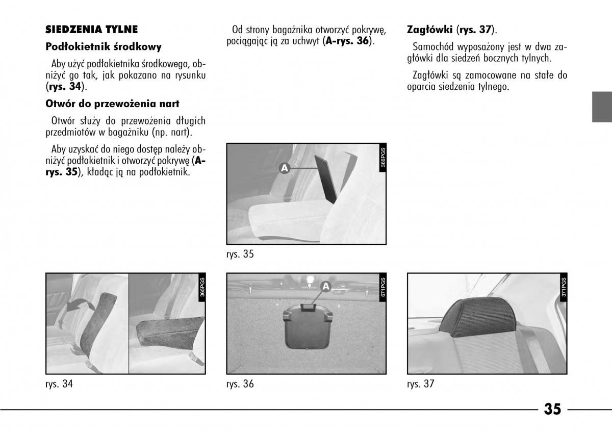 Alfa Romeo 166 instrukcja obslugi / page 36