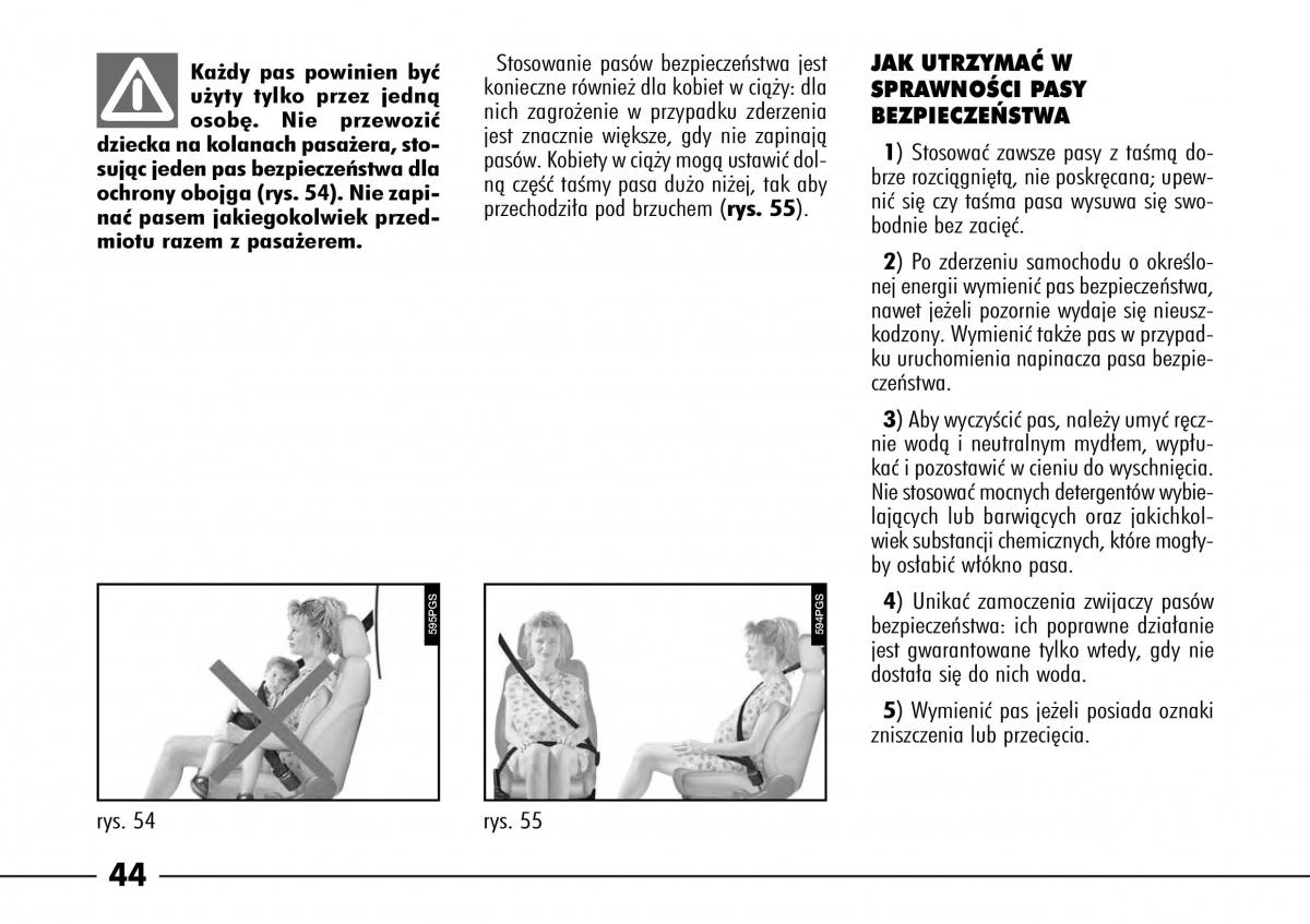 Alfa Romeo 166 instrukcja obslugi / page 45