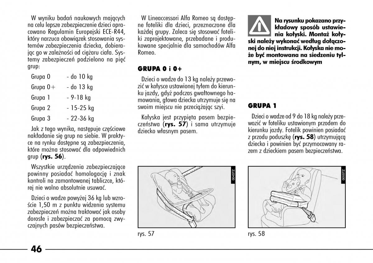 Alfa Romeo 166 instrukcja obslugi / page 47