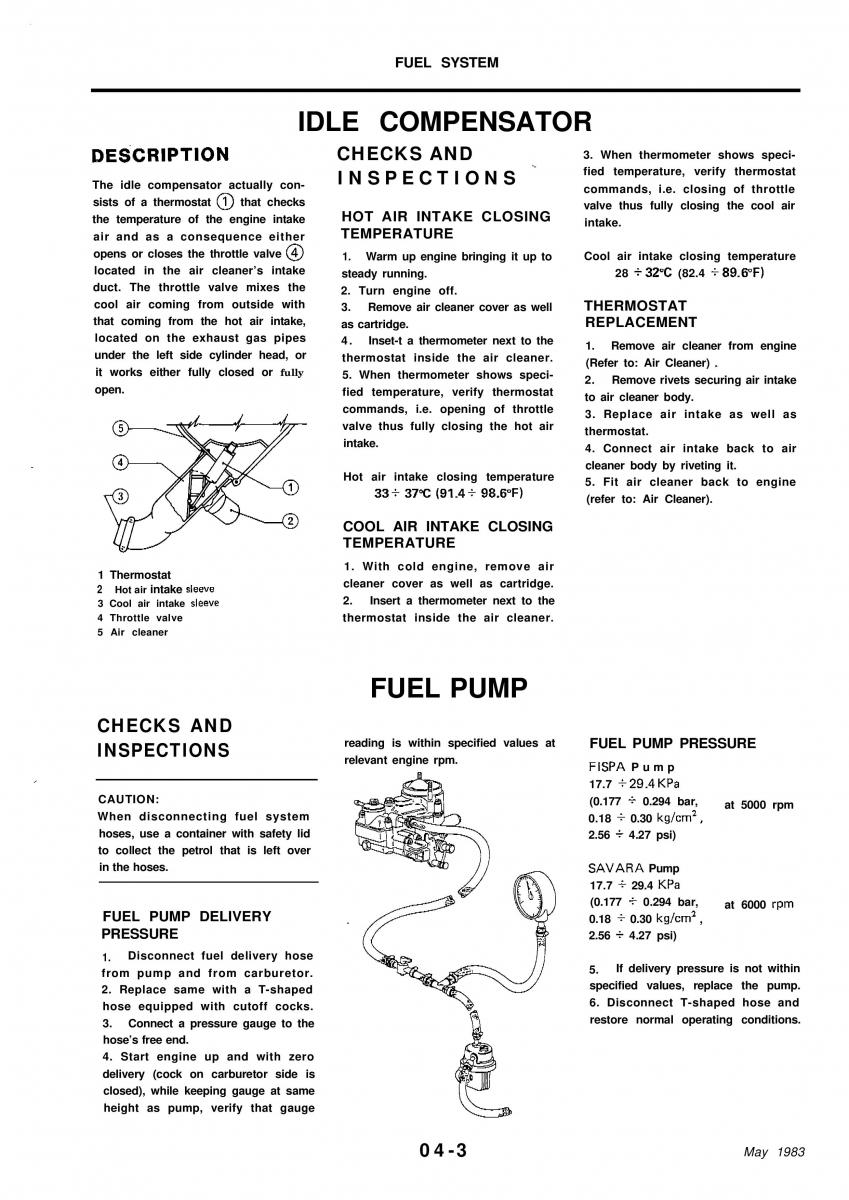 Alfa Romeo 33 owners manual / page 70