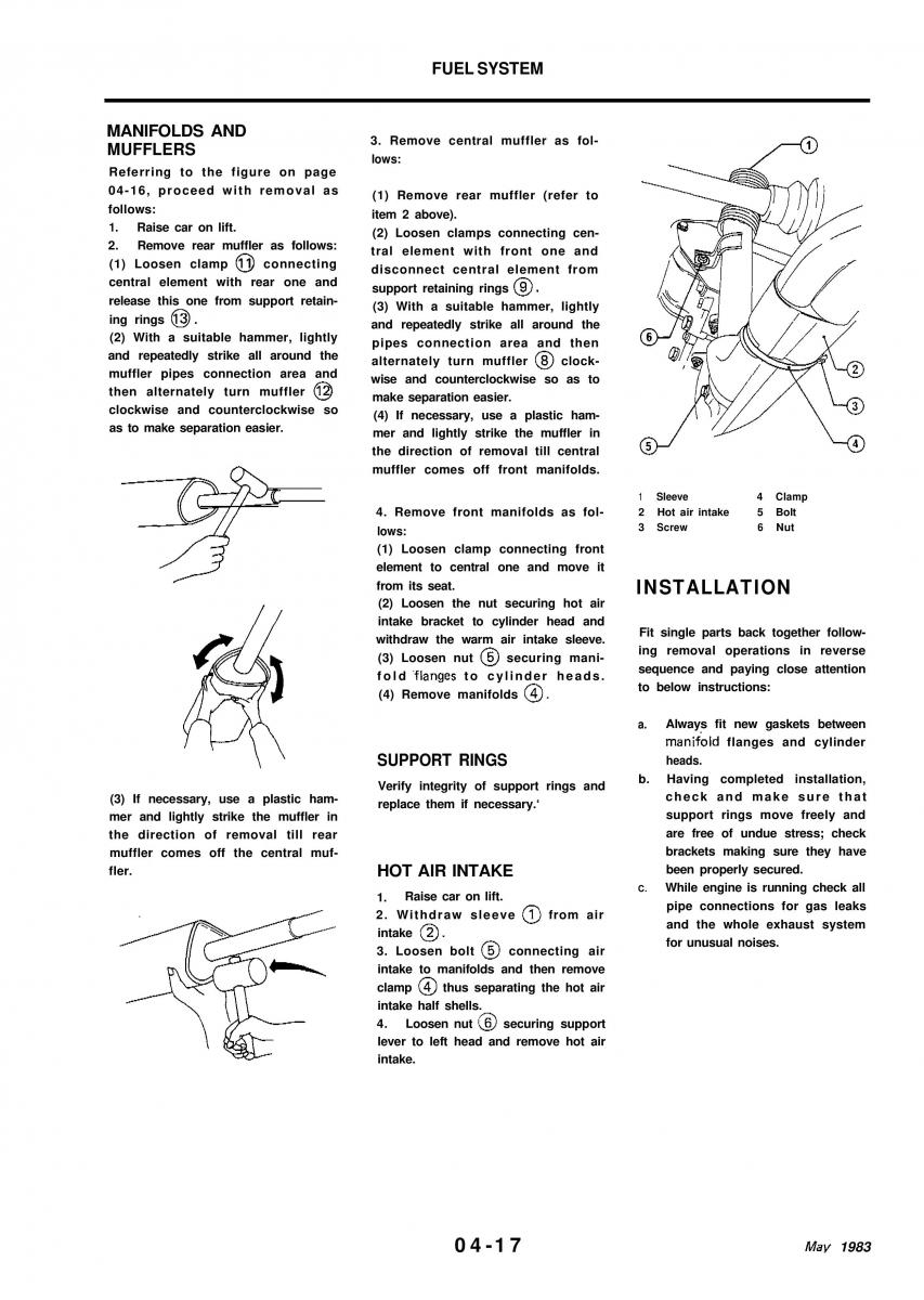 Alfa Romeo 33 owners manual / page 80