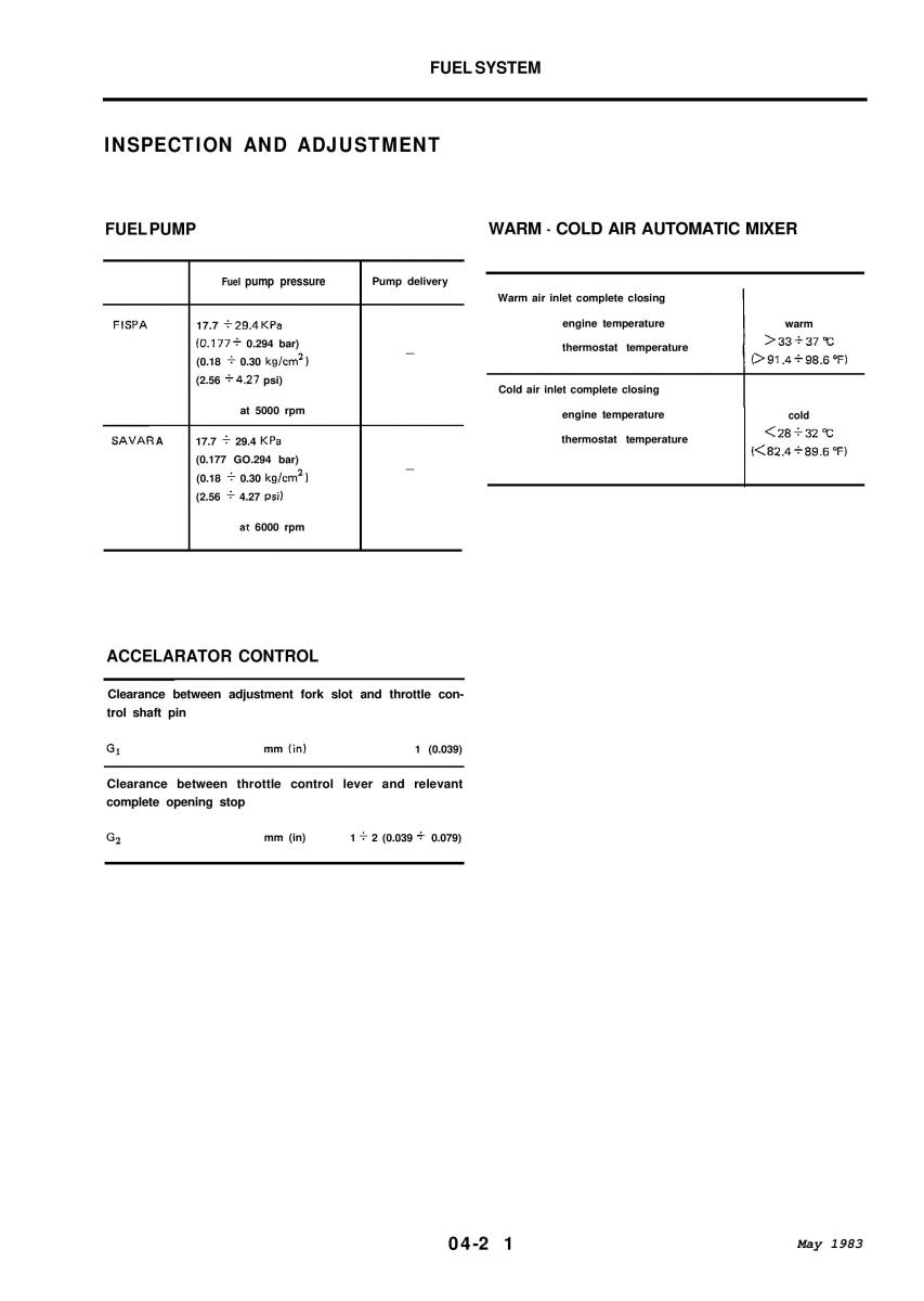 Alfa Romeo 33 owners manual / page 84