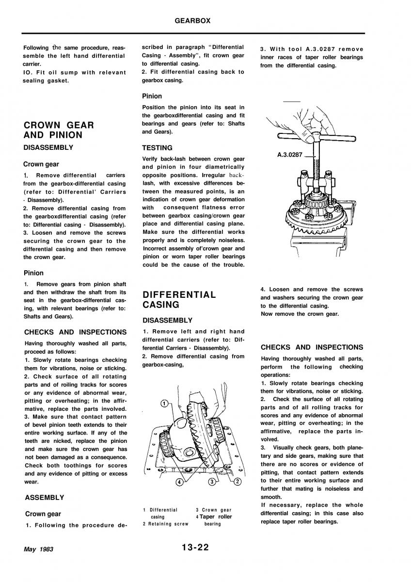 Alfa Romeo 33 owners manual / page 169