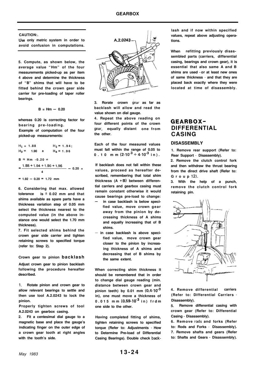 Alfa Romeo 33 owners manual / page 170