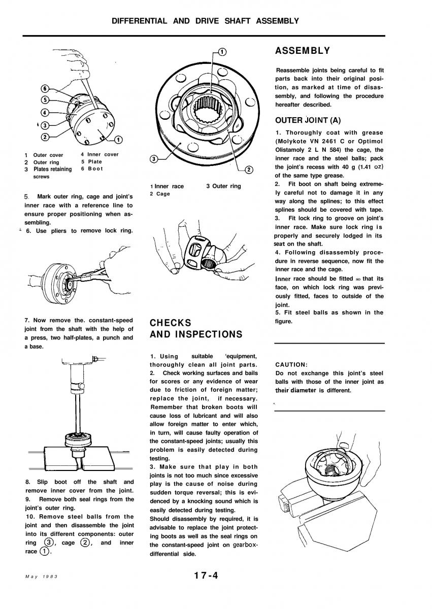 Alfa Romeo 33 owners manual / page 186