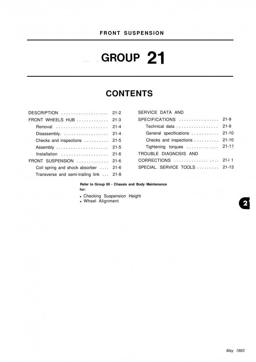 Alfa Romeo 33 owners manual / page 189