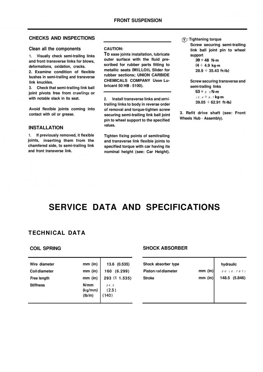 Alfa Romeo 33 owners manual / page 196