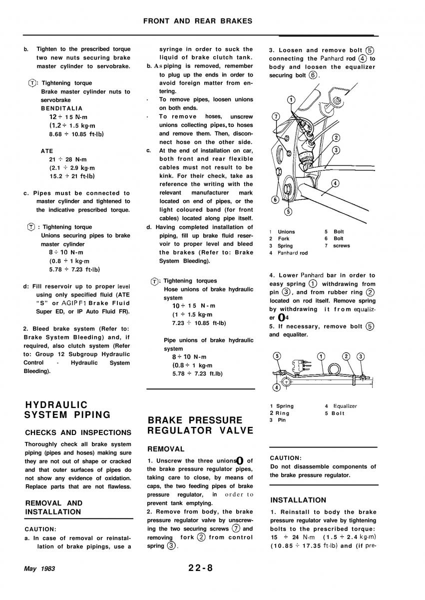 Alfa Romeo 33 owners manual / page 206