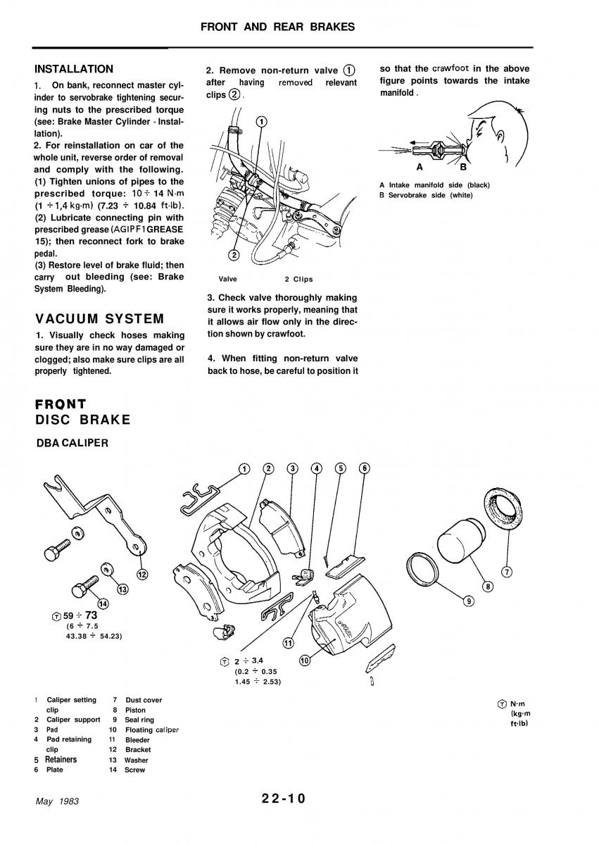 Alfa Romeo 33 owners manual / page 207