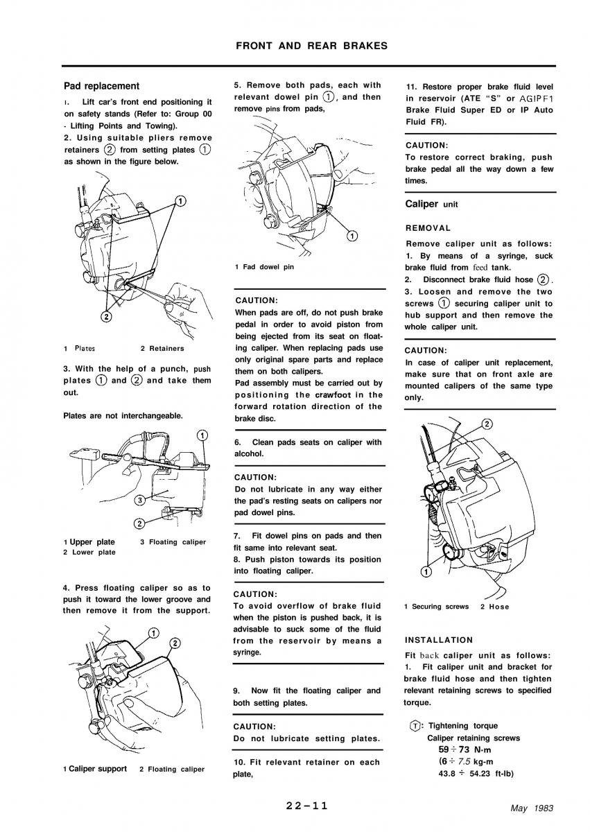 Alfa Romeo 33 owners manual / page 208