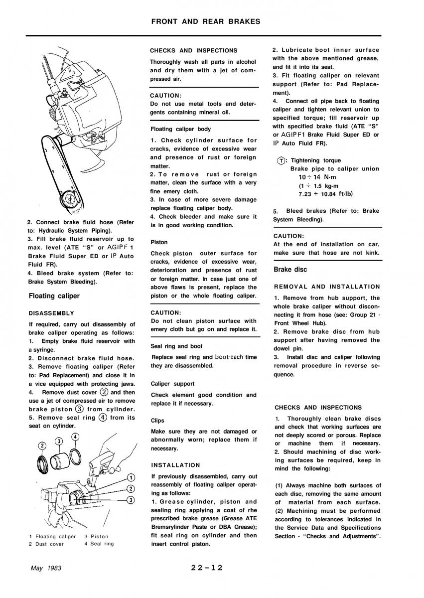 Alfa Romeo 33 owners manual / page 209