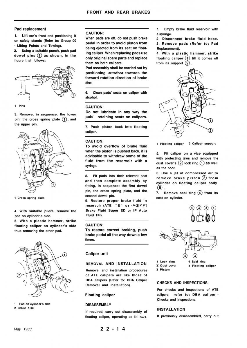 Alfa Romeo 33 owners manual / page 210