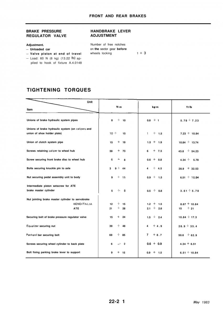 Alfa Romeo 33 owners manual / page 215