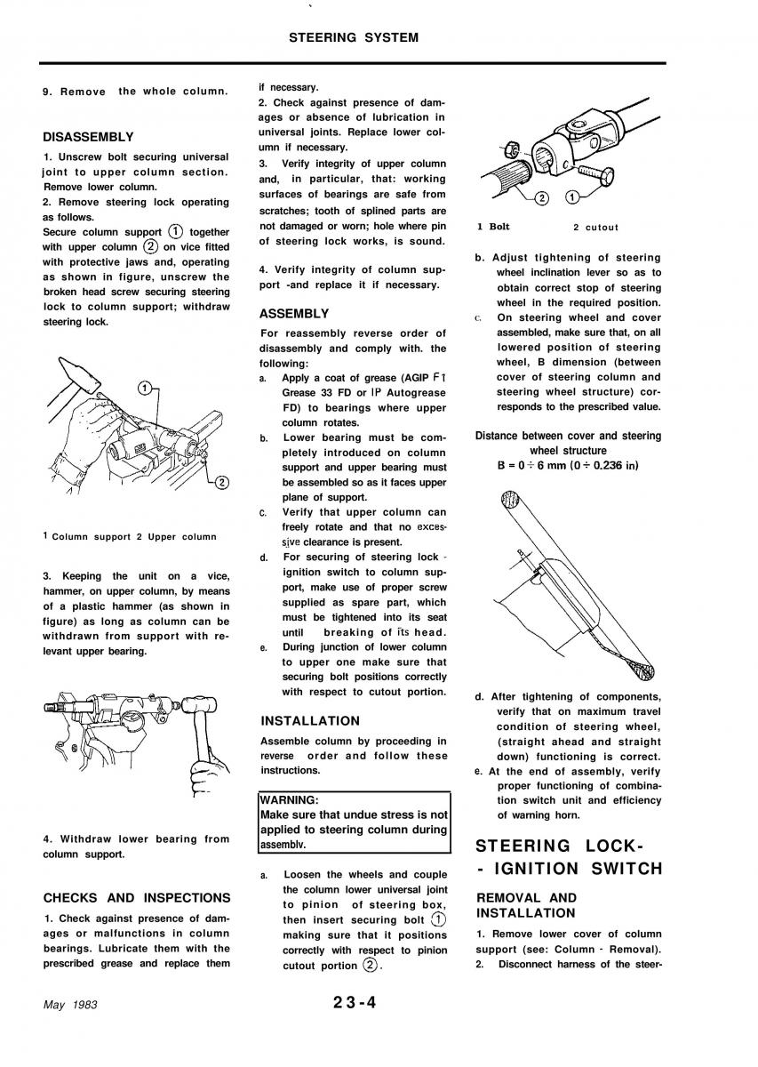 Alfa Romeo 33 owners manual / page 222