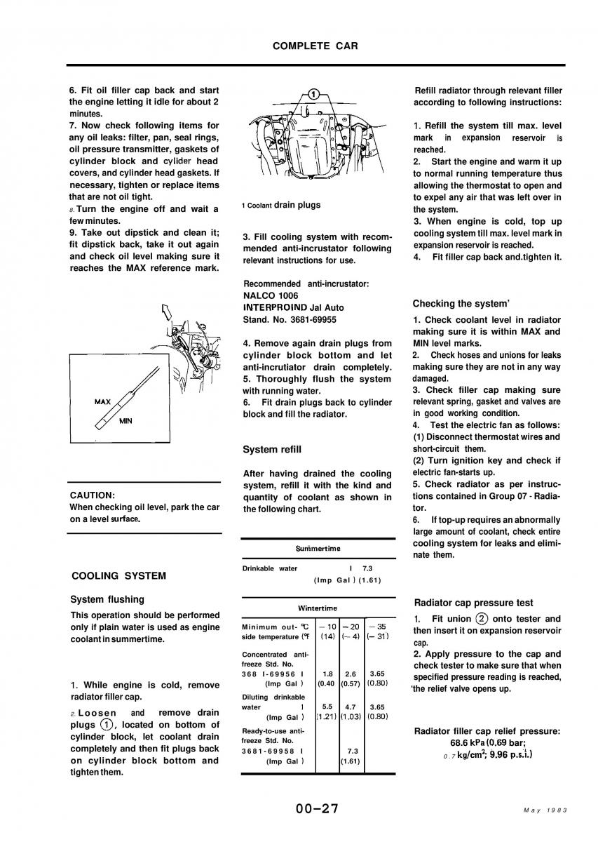 Alfa Romeo 33 owners manual / page 24