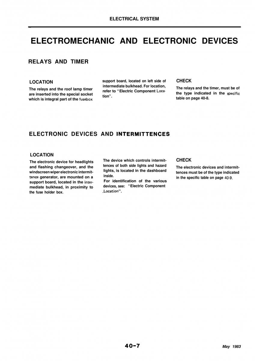 Alfa Romeo 33 owners manual / page 255