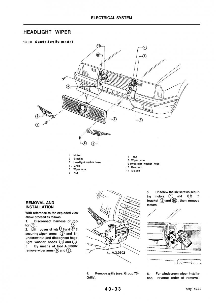 Alfa Romeo 33 owners manual / page 277