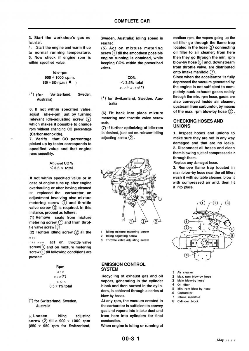 Alfa Romeo 33 owners manual / page 28