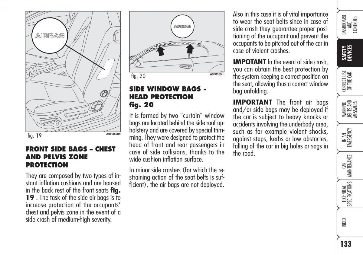 Alfa Romeo Brara Spider owners manual / page 134