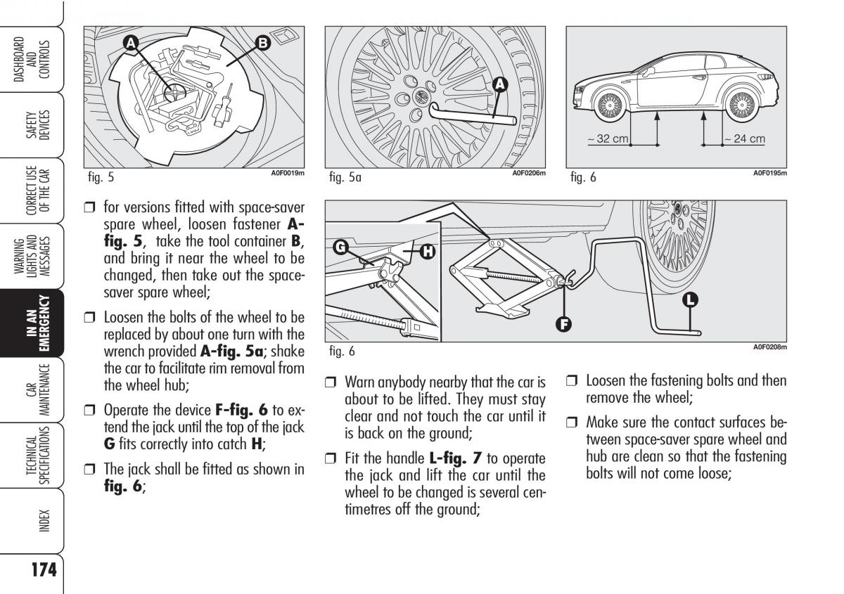 Alfa Romeo Brara Spider owners manual / page 175