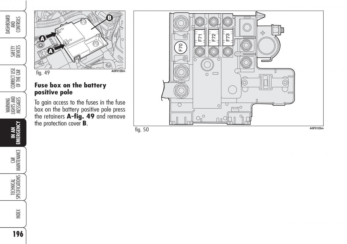 Alfa Romeo Brara Spider owners manual / page 197