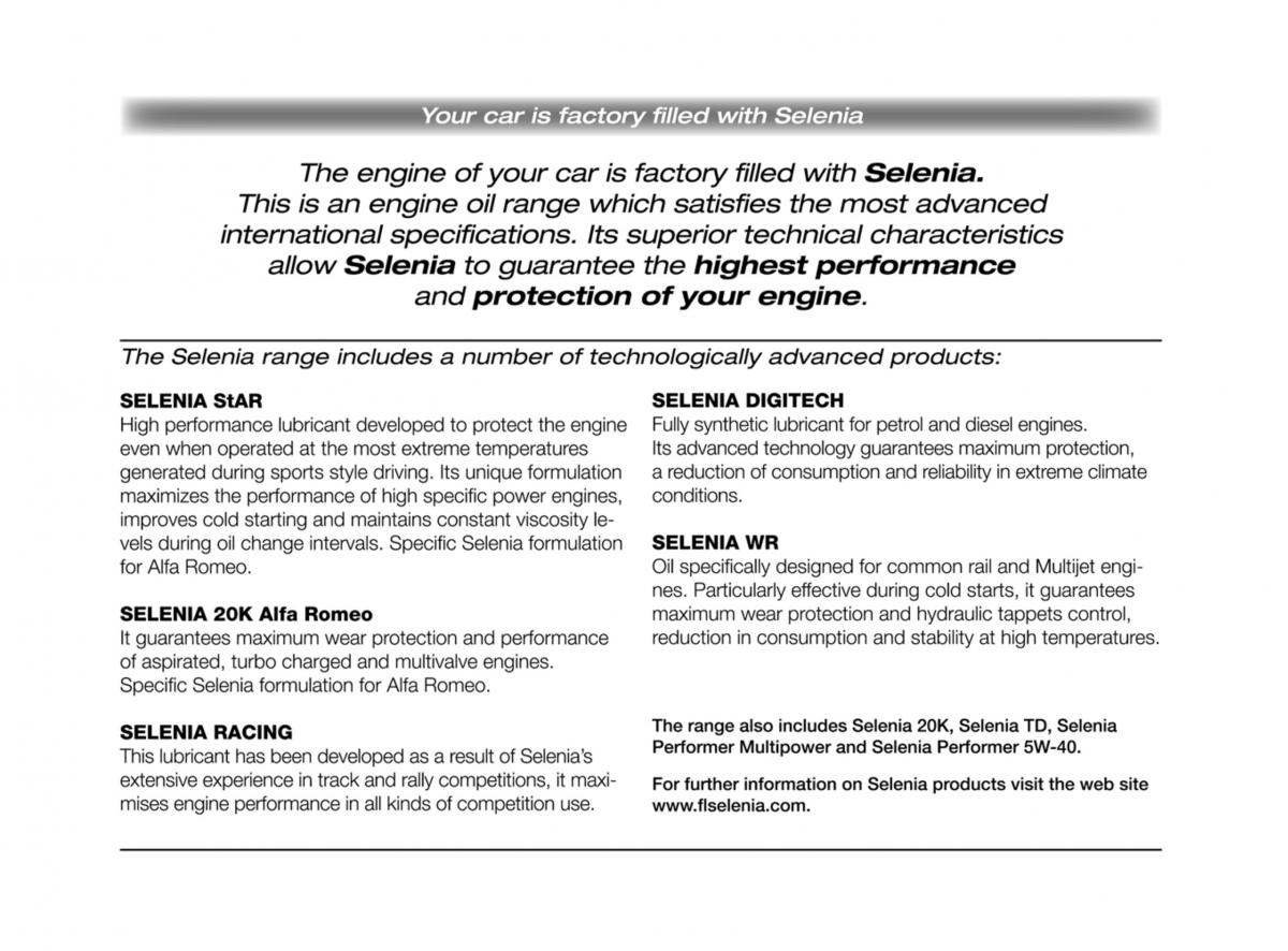 Alfa Romeo GT owners manual / page 268