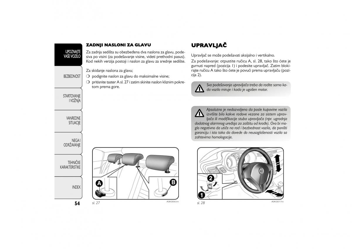 Alfa Romeo Giulietta vlasnicko uputstvo / page 55