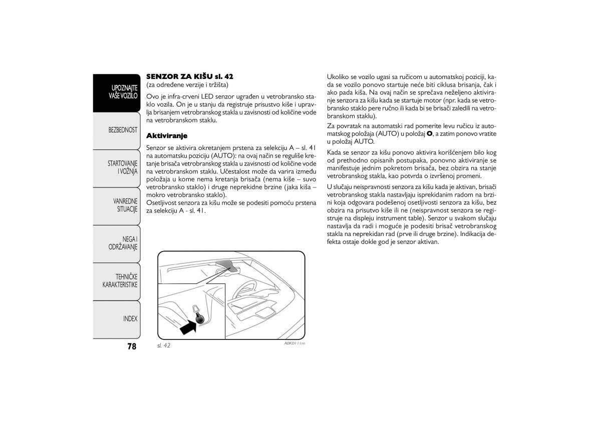 Alfa Romeo Giulietta vlasnicko uputstvo / page 79