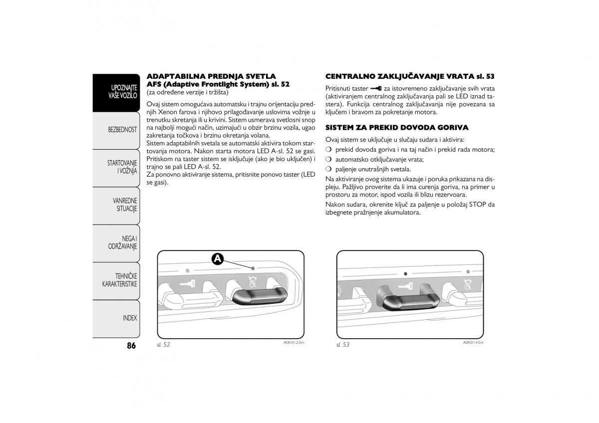 Alfa Romeo Giulietta vlasnicko uputstvo / page 87