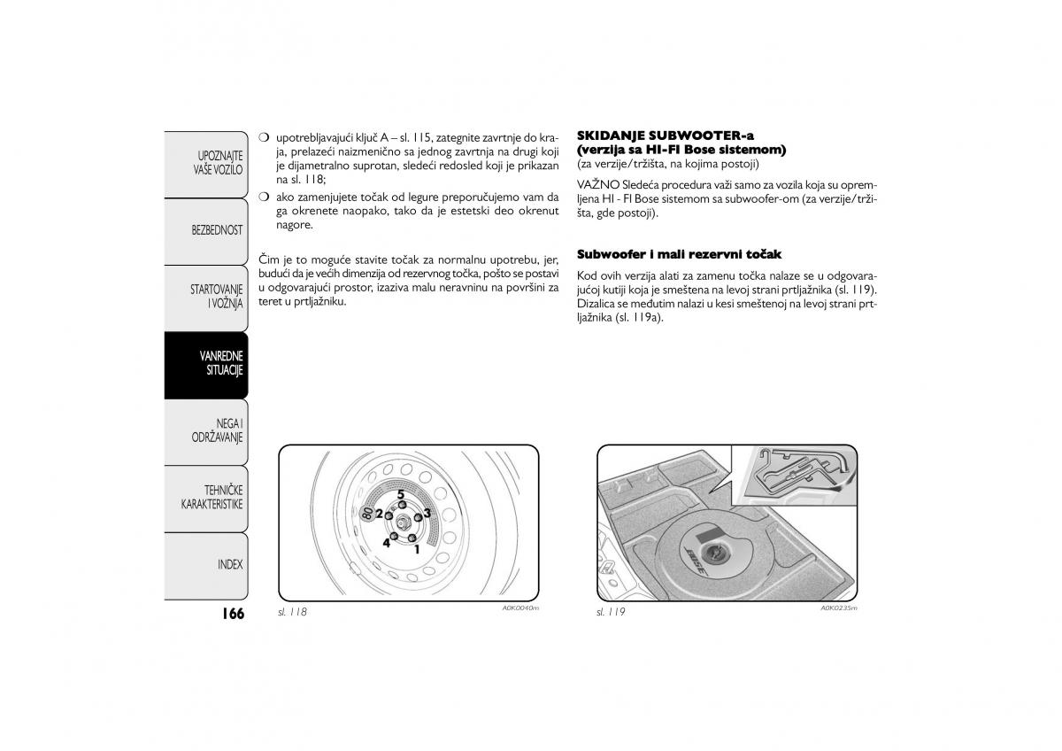 Alfa Romeo Giulietta vlasnicko uputstvo / page 167