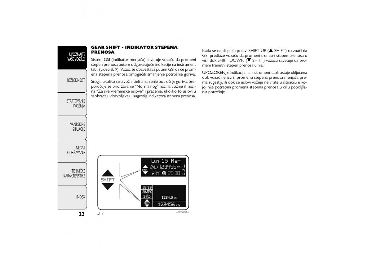 Alfa Romeo Giulietta vlasnicko uputstvo / page 23