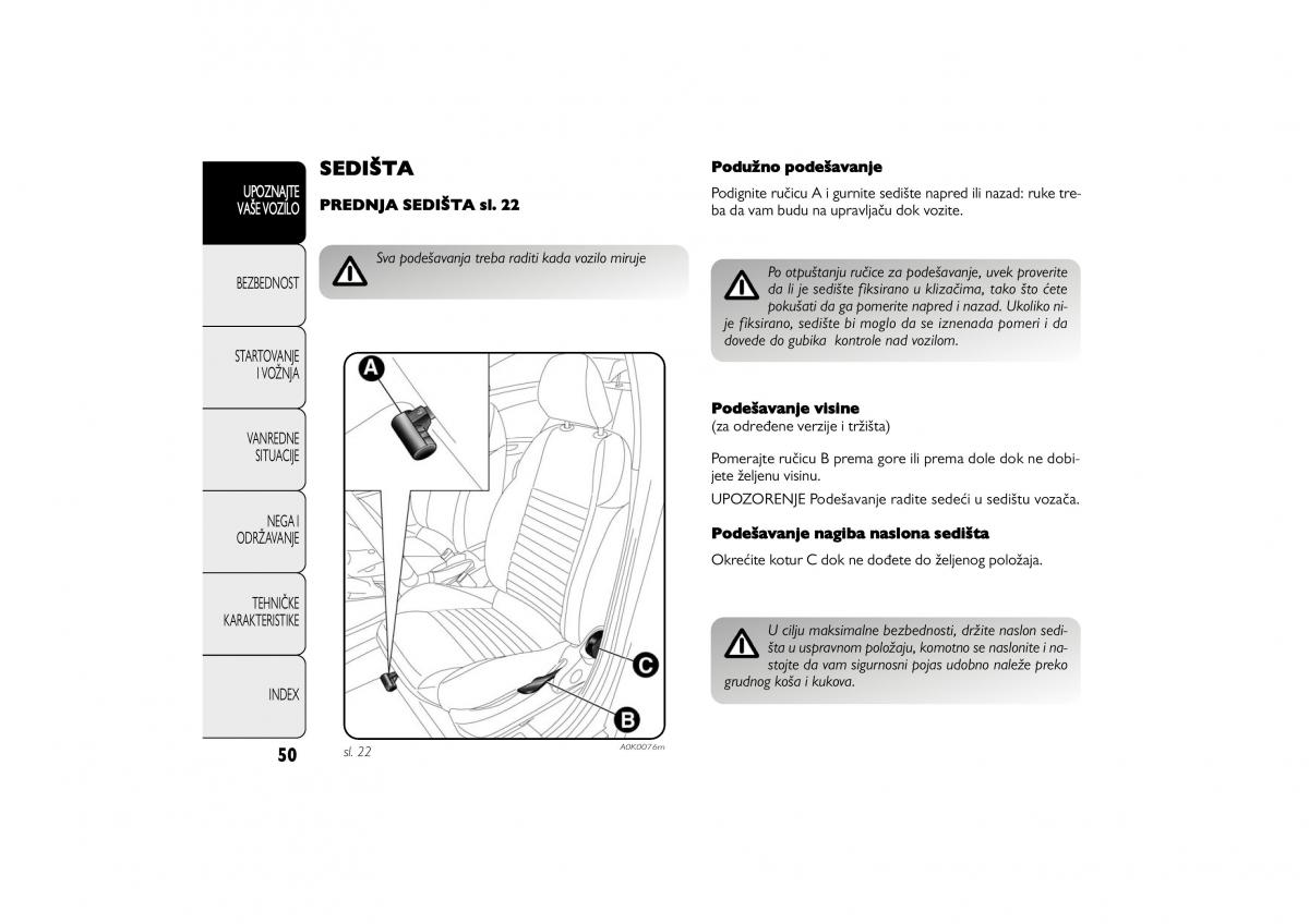 Alfa Romeo Giulietta vlasnicko uputstvo / page 51