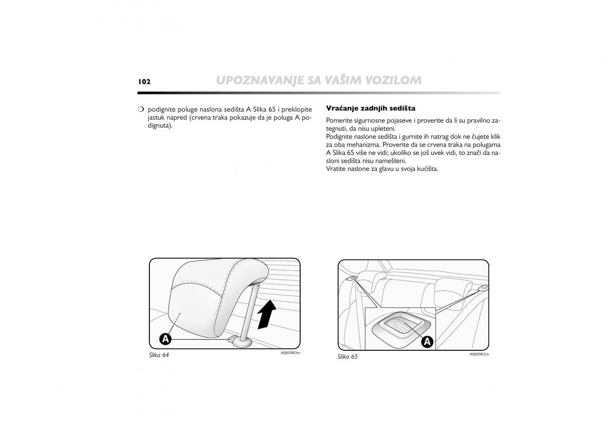 Alfa Romeo Mito vlasnicko uputstvo / page 103