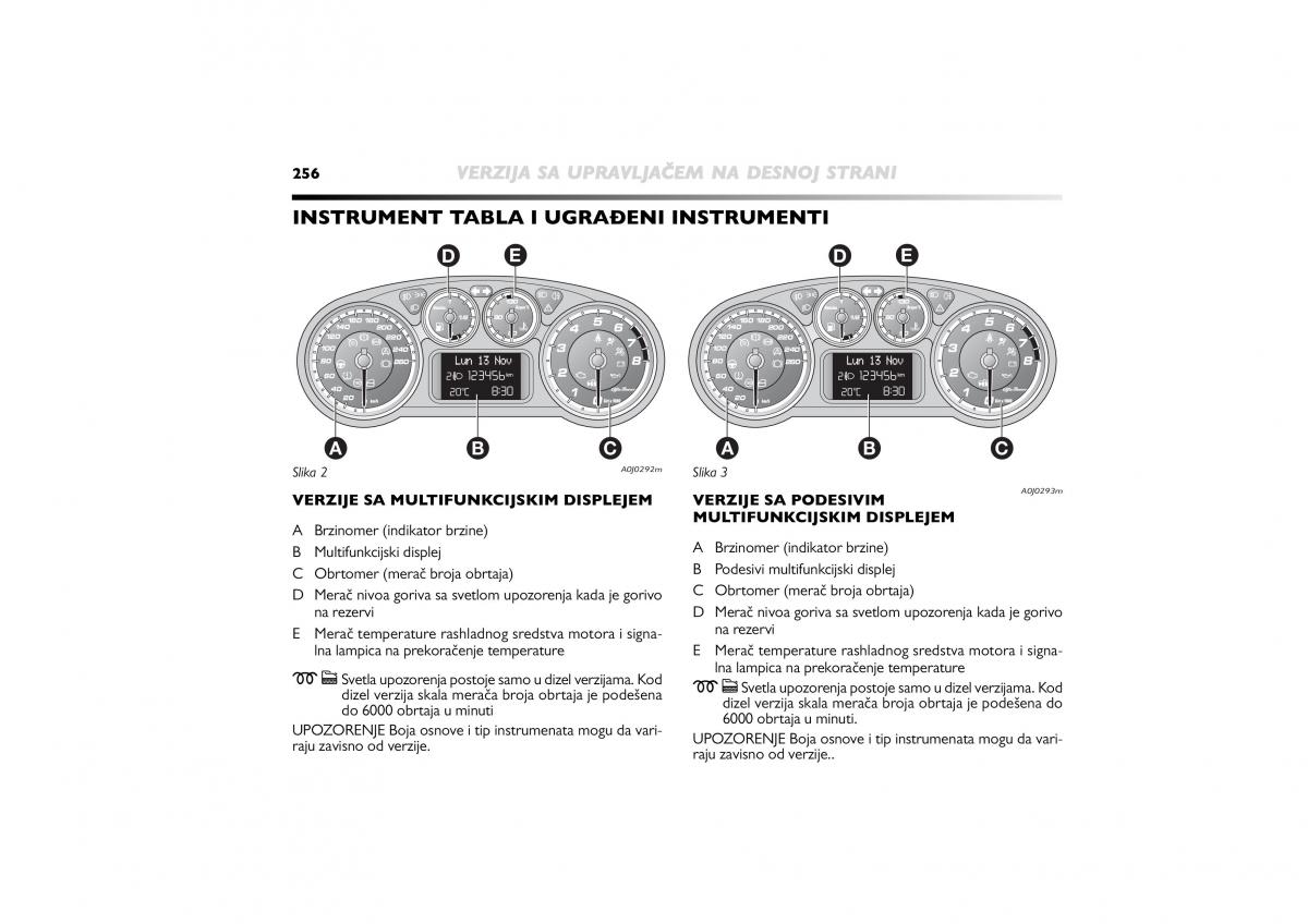 Alfa Romeo Mito vlasnicko uputstvo / page 257